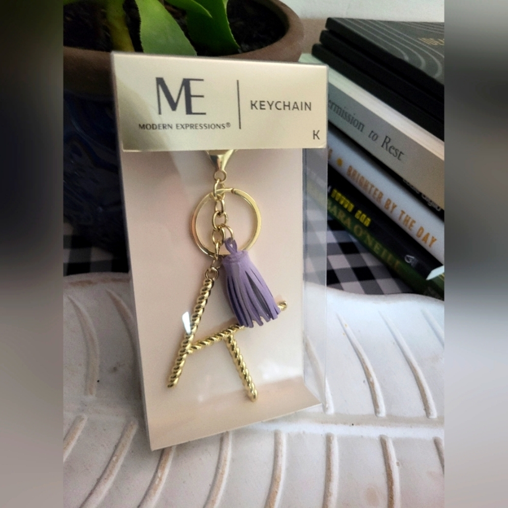 Modern Impressions "K" Bag Charm Keychain